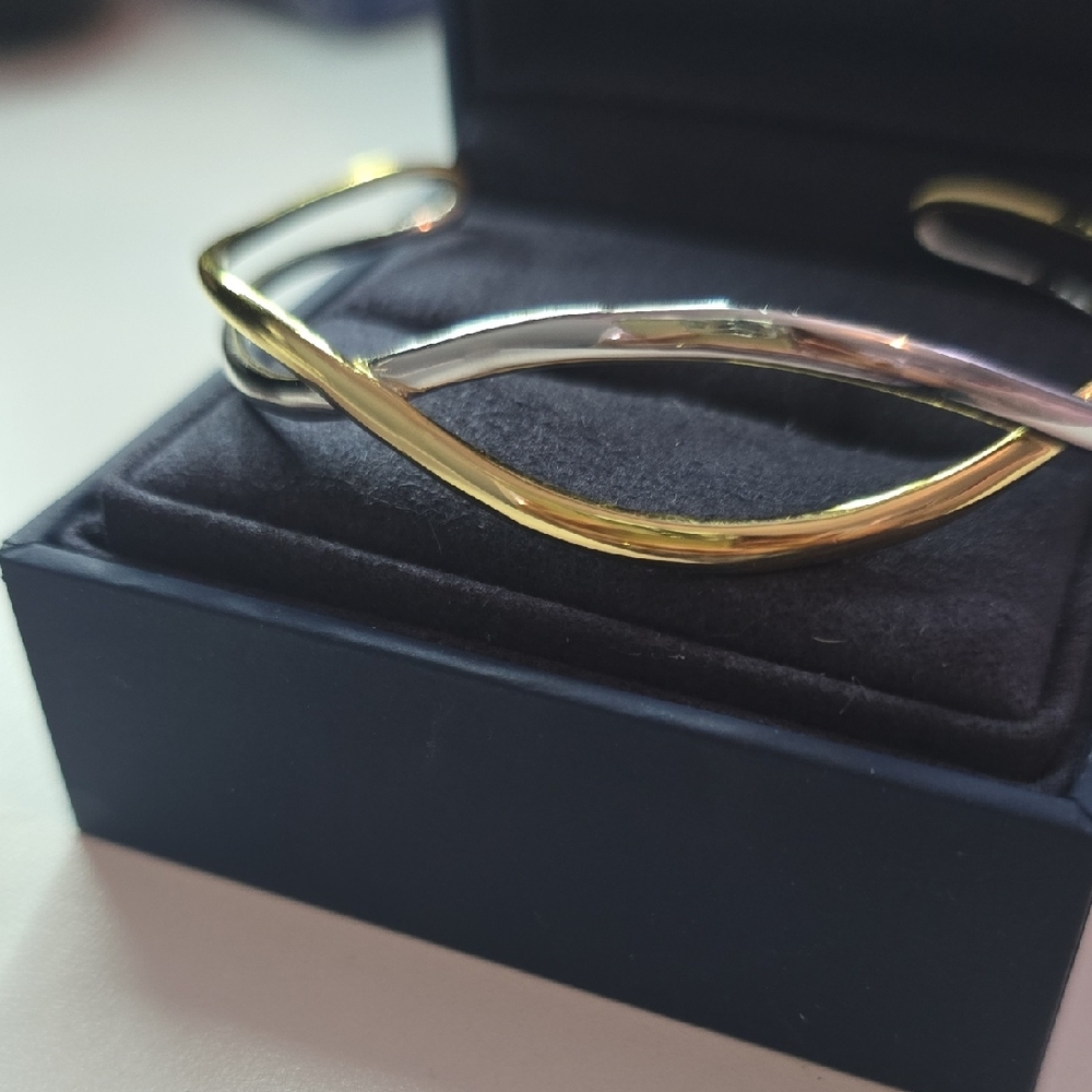 Elegant Gold and Silver Bracelet